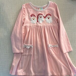 Jellybean- Santa embroidered dress